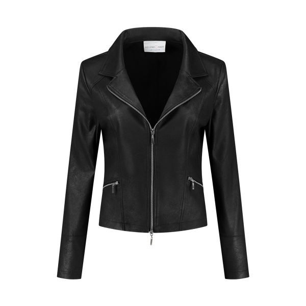 HELENA HART ZIPPER BIKER 7288 ZWART