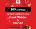 FW&R 20% korting