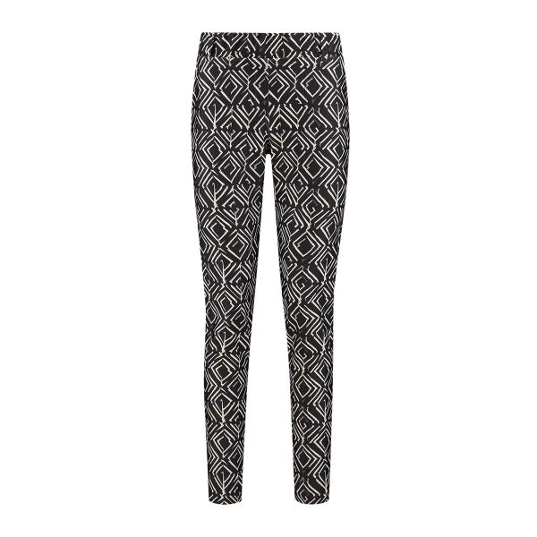 HELENA HART BROEK CHINO PRINT GIO 7510GIO ZWART