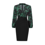 Joseph Ribkoff Jurk 244128 Absolute Green/Black