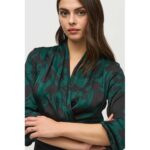 Joseph Ribkoff Jurk 244128 Absolute Green/Black